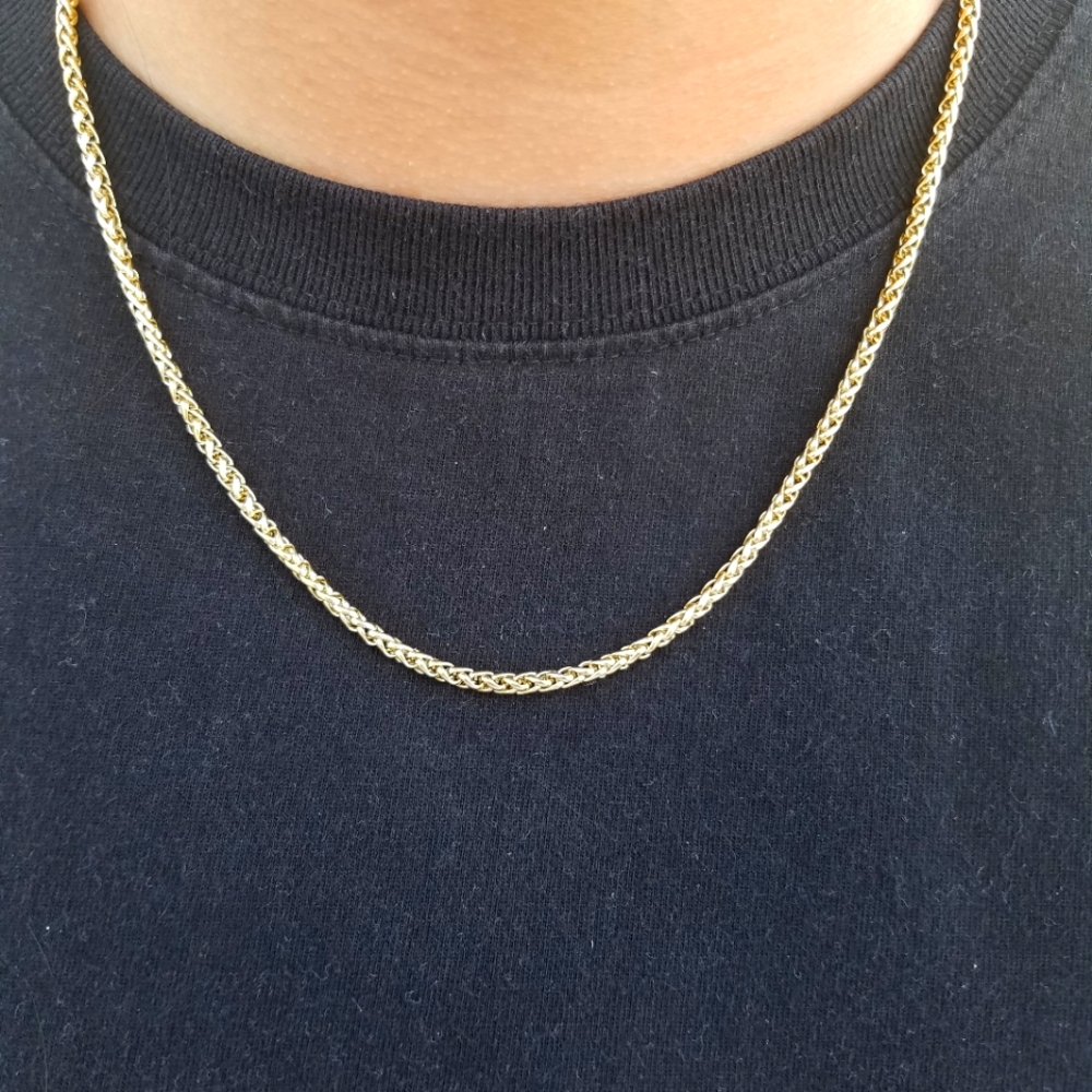 Gold Chain 14k Gold Dragon Bone Chain